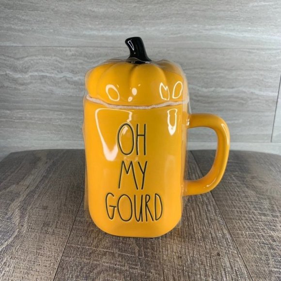 Rae Dunn Other - Rae Dunn Oh My Gourd Pumpkin Topper Mug